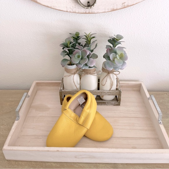 Mustard Plain Monkey Feet Moccasins - Picture 5 of 5